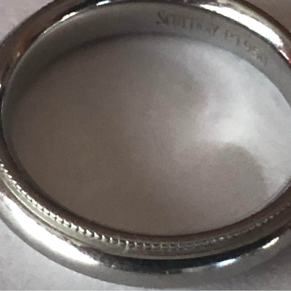 EUC Scott Kay 4mm Milgrain Platinum 950 Band Size 4 1/2